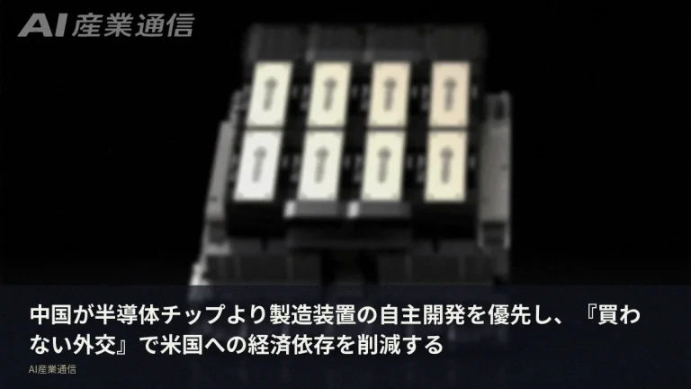 チップより装置が欲しい　中国の「買わない」外交が始まった