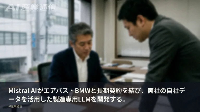 Mistral AI、エアバス・BMW両社と長期契約——1PBの自社データで製造専用モデルへ