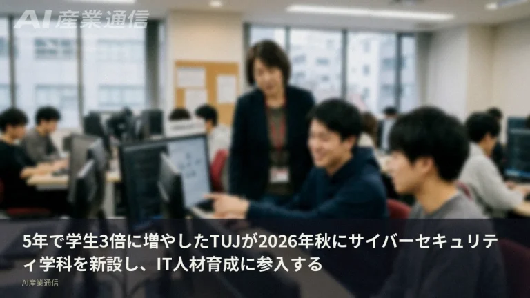 TUJ、2026年秋にサイバーセキュリティ学科を新設　5年で学生3倍の外資大学がIT人材供給に参戦